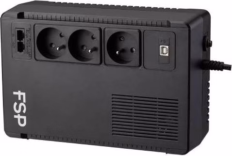 FSP UPS ECO 800 FR, 800 VA / 480 W, USB, RJ45, line interactive