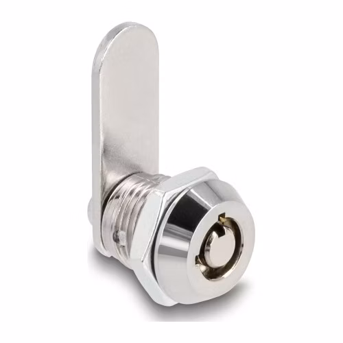 Navilock Válcový pákový zámek pro vybavení skříňek s kulatou vložkou a klíčem pro kulatý otvor - 10,9 x 12 mm / 0-90
