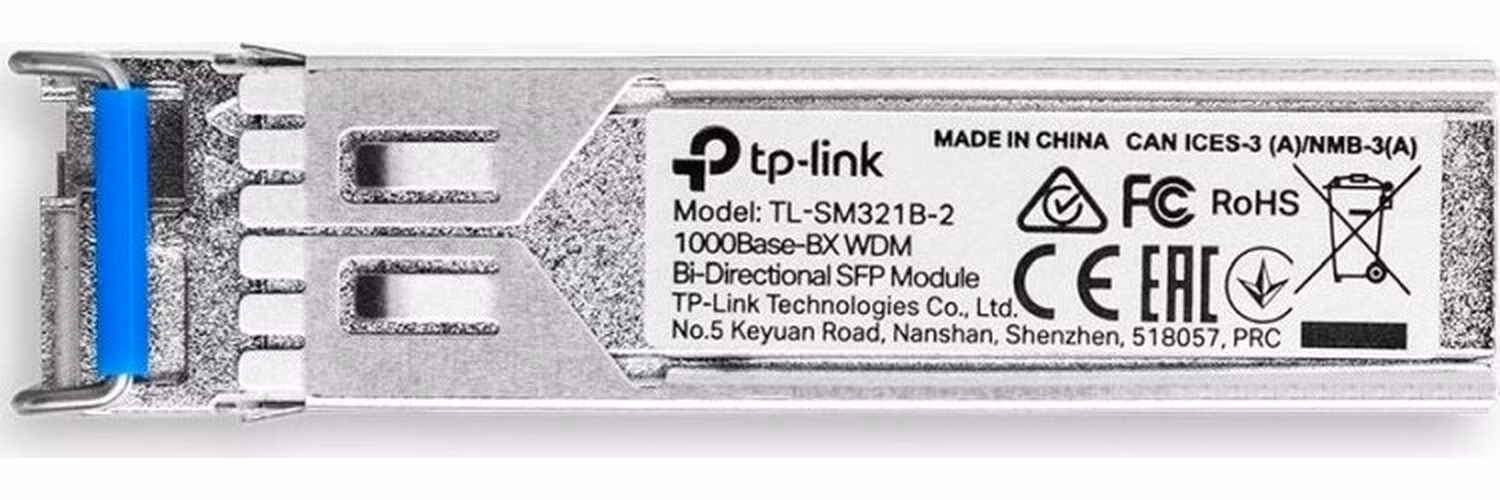 Gigabit Single-Mode WDM Bi-Directional SFP Module SPEC: LC Connector, TX:1310nm/RX:1550nm, Single-mode, 2km