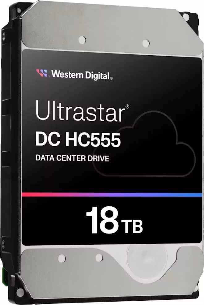 WD Ultrastar DC HC555 18TB / 0B48723 / SATA 6Gb/s / Interní / 3,5" / 7200rpm / 512MB