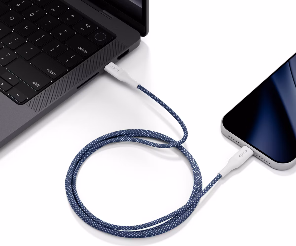 Epico UltraLink 1.5m Cable USB-C to USB-C 60W EC22 - modrá