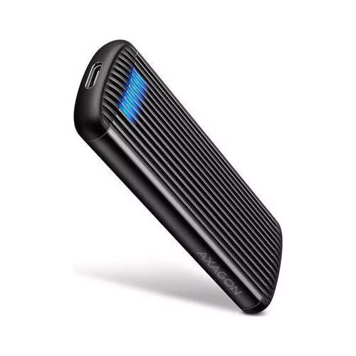 AXAGON EEM2-SC, USB-C 10Gbps externí box pro M.2 NVMe SSD, bezšroubový, žebrovaný hliník