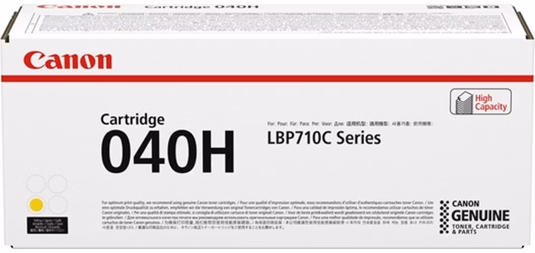 Canon originální toner CRG-040H (žlutý, 10000str.) pro Canon imageCLASS LBP712Cdn,i-SENSYS LBP710Cx,