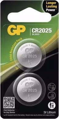 EMOS GP líthiová gombíková batéria CR2025 2BL