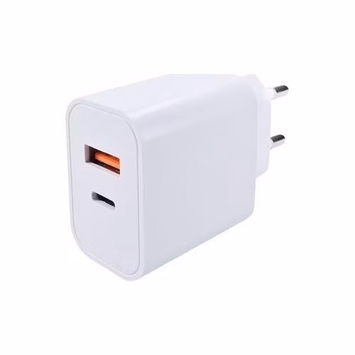 Solight USB A+C 20W fast charger univerzální napájecí adaptér