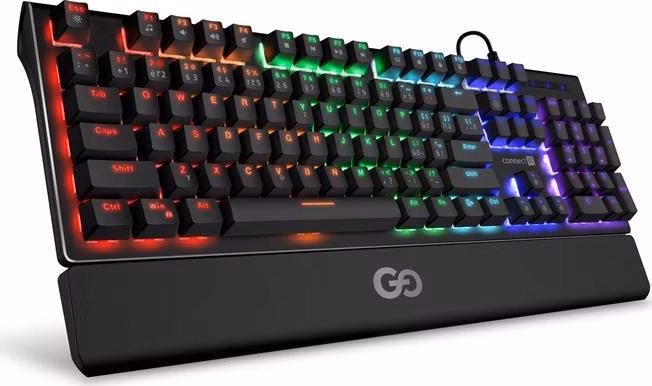 CONNECT IT GG mechanická herní klávesnice.USB,antighost,podsvícená (CZ+SK verze), ČERNÁ