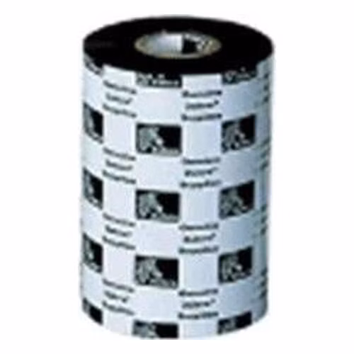 Zebra Wax Ribbon, 64mmx74m, 2300; Standard, 12mm core, 12/box