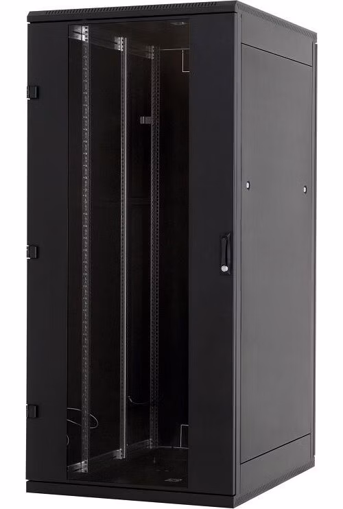 Triton 19" rozvaděč stojanový 32U/800x800, rozebíratelný, pravé dveře sklo, černý