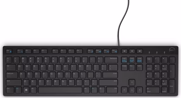 Dell KB216 Multimedia Keyboard - US International (QWERTY) - Black