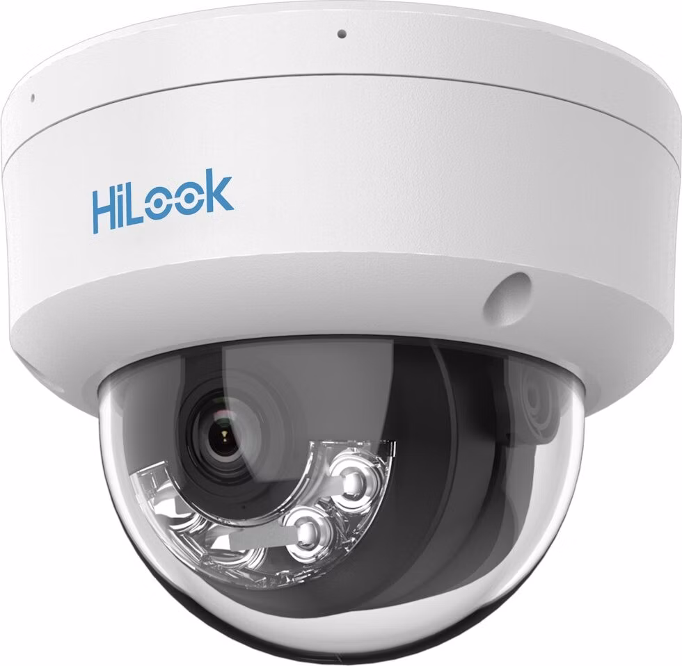 HiLook Powered by HIKVISION/ IPC-D149HAA-LU/ Dome/ 4Mpix/ 2.8mm/ Smart Hybrid Light/ ColorVu 3.0/ MD3.0/ IP67/ IR 30m