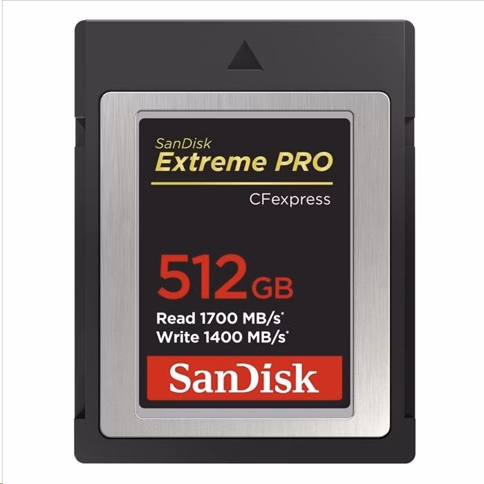 Karta SanDisk Extreme Pro CFexpress 512 GB, typ B, 1700 MB/s čítanie, 1200 MB/s zápis