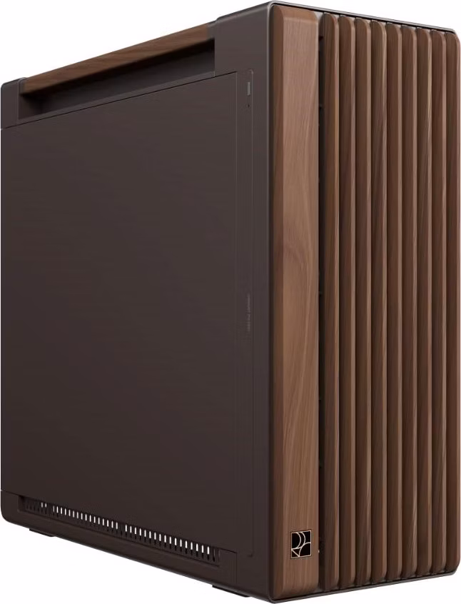 ASUS case PROART PA602 WALNUT WOOD RETRO METAL, Mid Tower, hnědá