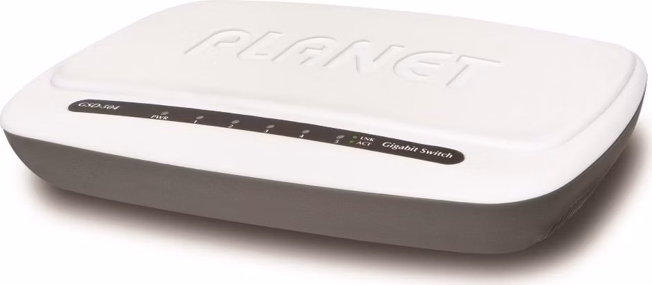 Planet GSD-504 switch 10/100/1000 (5x1000Base-T), EuP, 802.3az, plast, fanless