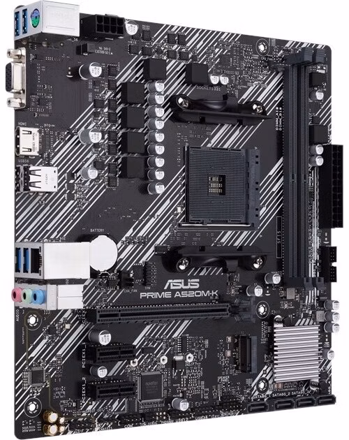 ASUS PRIME A520M-K / A520 / AM4 / 2x DIMM / M.2 / D-Sub / HDMI / mATX