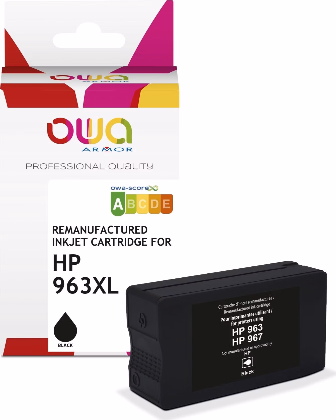 OWA ARMOR ink kompatibilný s HP 3JA30AE, (963XL), čierna/black