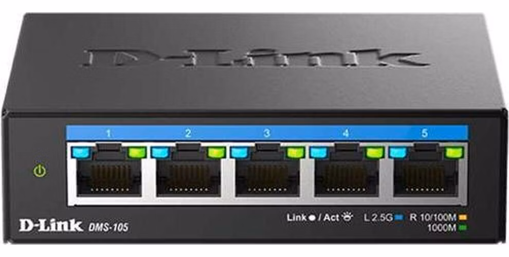 D-Link DMS-105/E 5-port Multi-Gigabit Unmanaged Switch