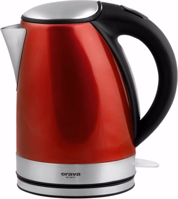 Orava VK-3217 R rychlovarná konvice, 2000 W, 1.7 l, automatické vypnutí, červená