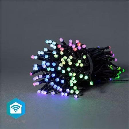 Nedis WIFILX01C168 SmartLife světelný řetěz | Tětiva | Wi-Fi | RGB | 168 LED's | 20.0 m | Android™ / IOS