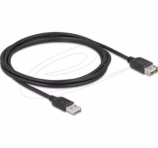 Delock USB 2.0 prodlužovací kabel EASY USB Type-A samec na EASY USB Type-A samice 2 m, černý