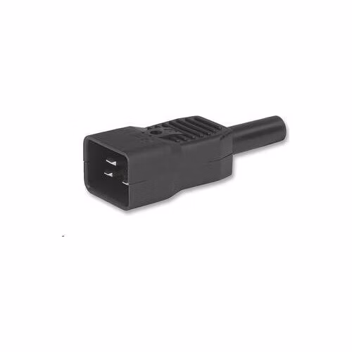 Napájací konektor PREMIUMCORD 230V pre kábel (samec, IEC C20)