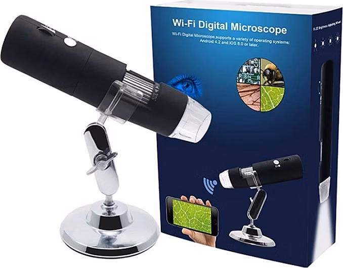 W-Star Digitální mikroskop WIFI MW1000S, HD 1000x, přísvit stojan černá iOS Win, Inskam