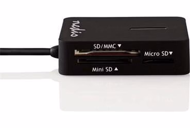 Nedis CRDRU2300BK - Čtečka karet | Více karet | USB 2.0