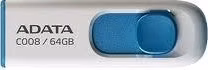 ADATA Flash Disk 64GB C008, USB 2.0 Klasická, biela