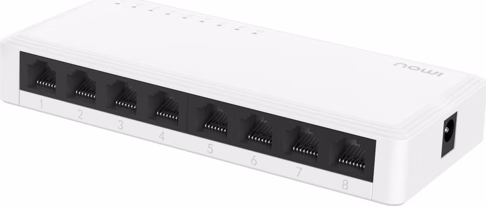Imou switch SG108C-V2/ 8x Gigabit port/ 10/100/1000 Mbps RJ45 ports/ 16 Gbps/ napájení DC5V1A/ bílý