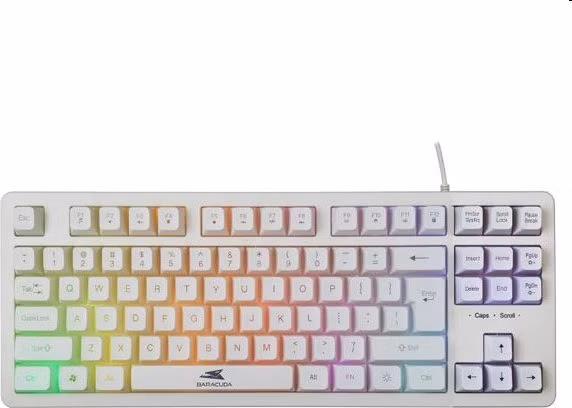 Baracuda Gaming keyboard KRILL, US, white
