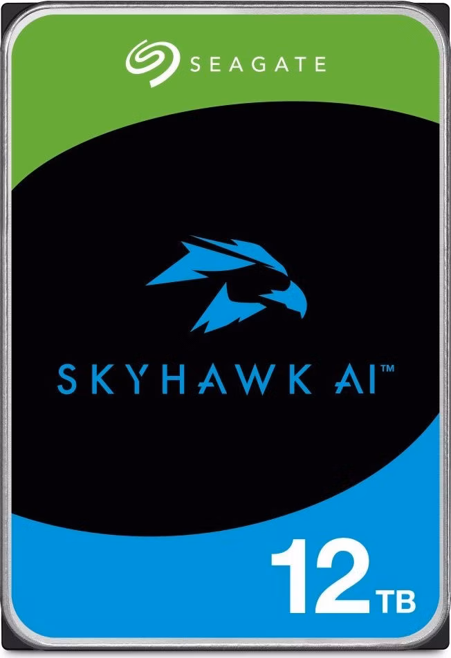 Seagate SkyHawk AI 12TB HDD / ST12000VE003 / Interní 3,5" / 7200 RPM / SATA 6Gb/s / 512 MB