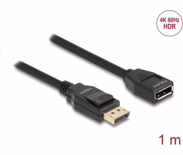 Delock DisplayPort 1.2 prodlužovací kabel 4K 60 Hz 5 m
