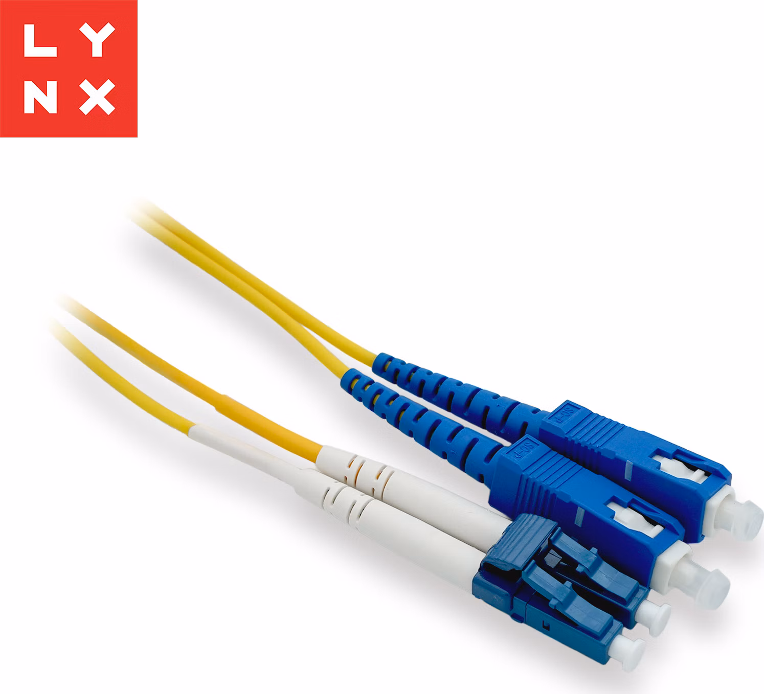 LYNX duplexní patch kabel SM, OS2, LC/SC, 9/125µm, 15m