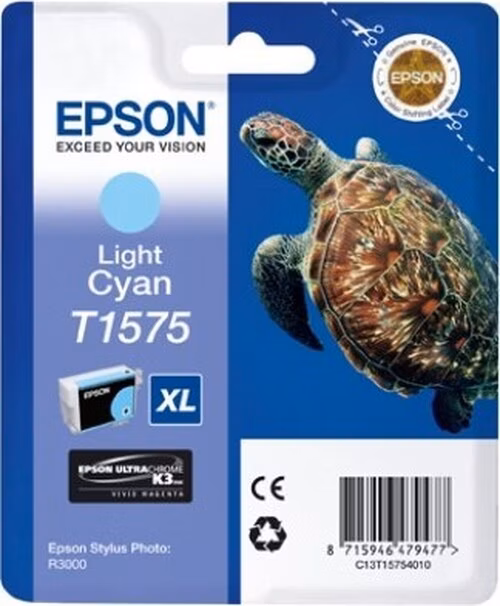 EPSON cartridge T1575 vivid light cyan (želva)