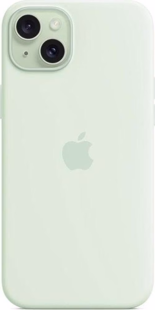 iPhone 15 Plus Silicone Case with MagSafe - Soft Mint