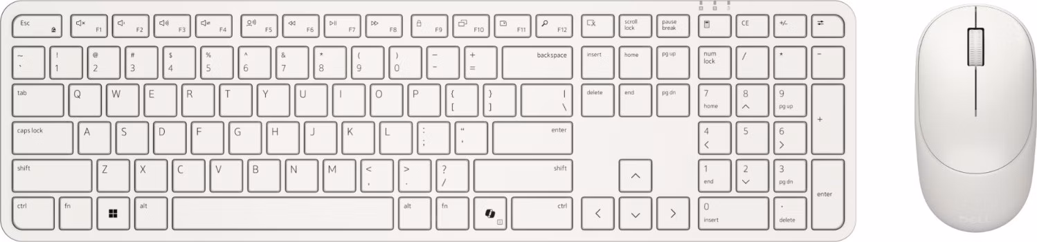 DELL KM526 bezdrátová klávesnice a myš CZ/SK/ česká/slovenská - bílá
