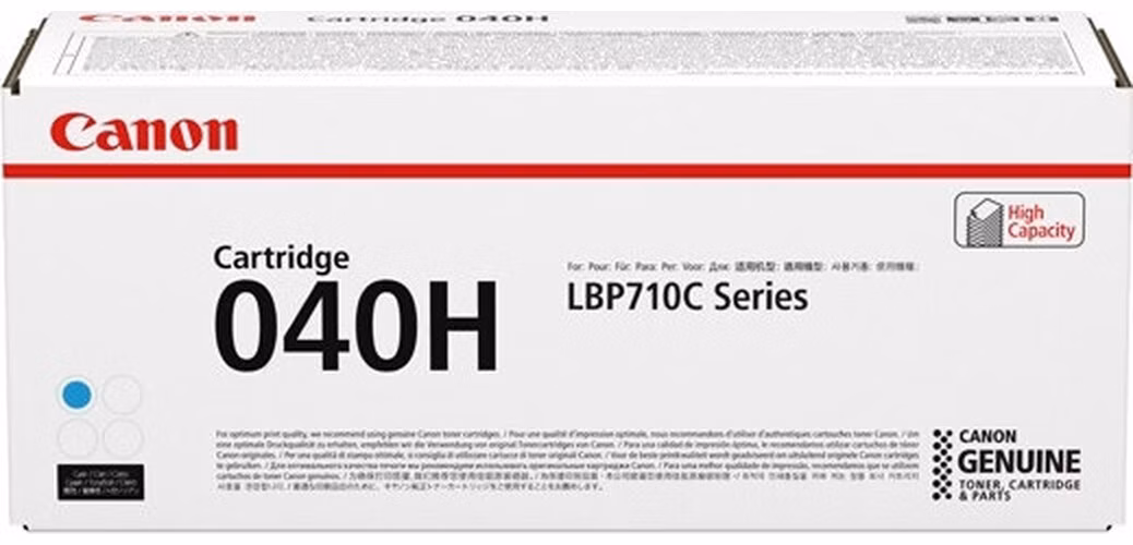 Canon originální toner CRG-040H (azurový, 10000str.) pro Canon imageCLASS LBP712Cdn,i-SENSYS LBP710Cx,
