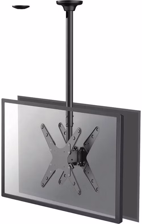 Neomounts FPMA-C340DBLACK / Back to Back Screen Ceiling Mount (Height: 106-156 cm) / Black
