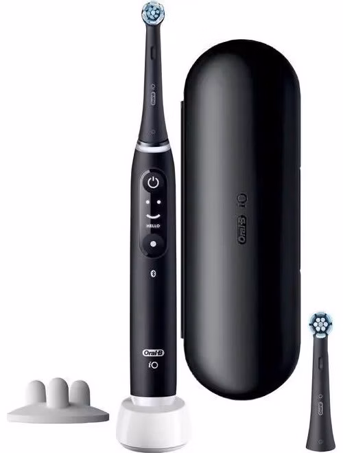 Oral-B iO Series 6s elektrický zubní kartáček, časovač, tlakový senzor, 5 programů, aplikace Oral-B, černá