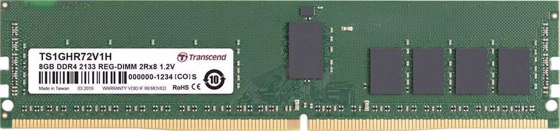 Transcend paměť 8GB DDR4 2133 ECC-DIMM 2Rx8 CL15