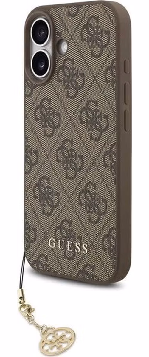 Guess 4G Charm MagSafe kryt iPhone 17 hnedý