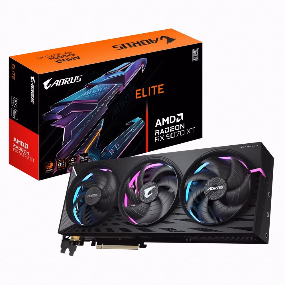 Gigabyte AORUS Radeon RX 9070 XT ELITE OC 16G POUŽITÁ