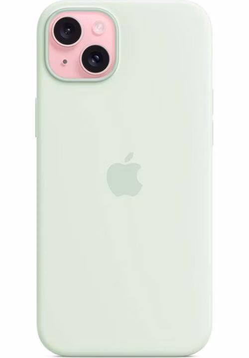 iPhone 15 Plus Silicone Case with MagSafe - Soft Mint *Poškodený obal*