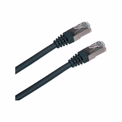 Patchkábel S/FTP, Cat6, 2xRJ45, 0,5 m čierny