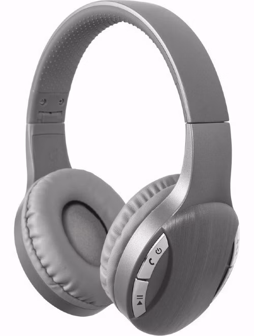 Gembird Sluchátka BTHS-01, mikrofon, Bluetooth, stříbrná