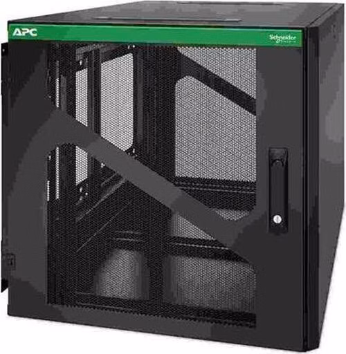 APC NetShelter 12U Wallmount Rack Enclosure Cabinet Side Mount UPS Depth