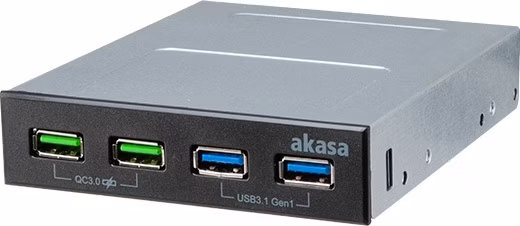 AKASA USB hub 2 x Quick Charge 3.0 + 2 x USB 3.1
