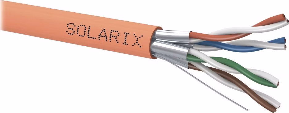 Solarix kabel STP CAT6A LS0HFR B2ca s1 d1 a1 500m/cívka SXKD-6A-STP-LS0HFR-B2ca