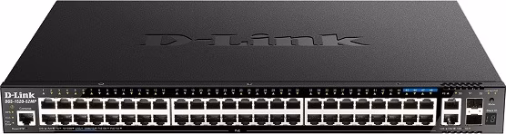 D-Link DGS-1520-52MP 44 ports GE PoE + 4 ports 2.5 GE PoE + 2 10 GE ports + 2 SFP+ Smart Managed Switch