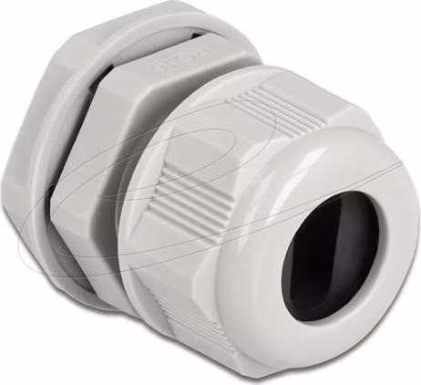 Delock Kabelová průchodka PG16 pro plochý kabel šedá, 2 kusy