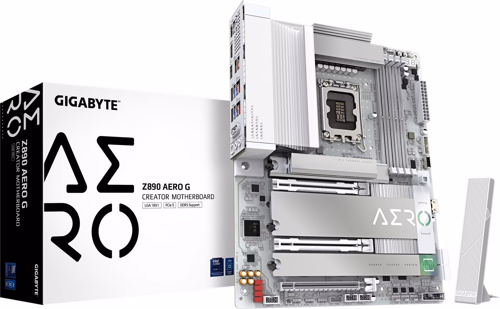 GIGABYTE MB Sc LGA1851 Z890 AERO G, Intel Z890, 4xDDR5, 2xHDMI, 1xThunderbolt, WiFi